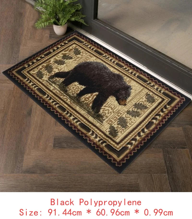 7'10"x10'3" Lodge Black Soft Bear