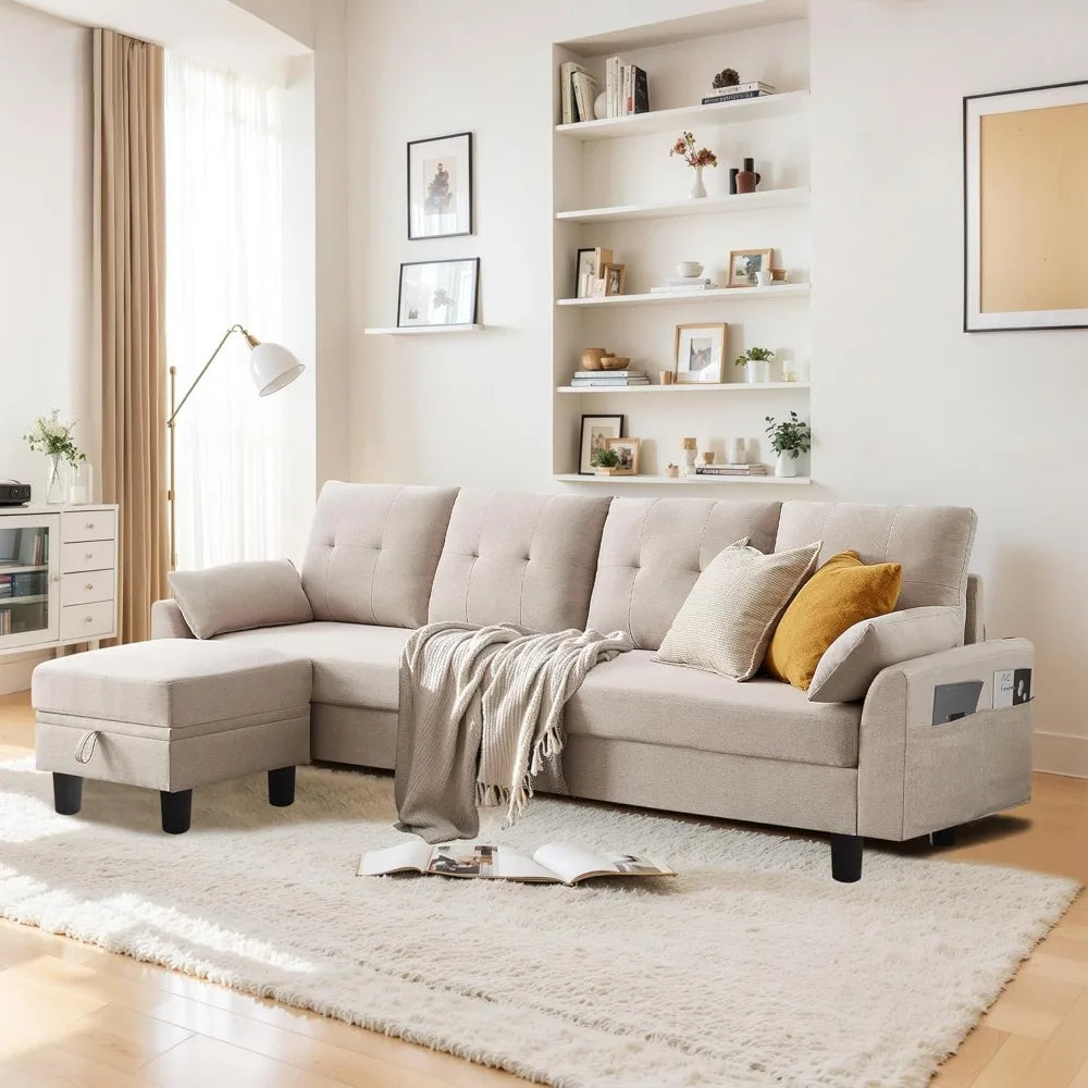 101" L-Shaped Modular Sectional