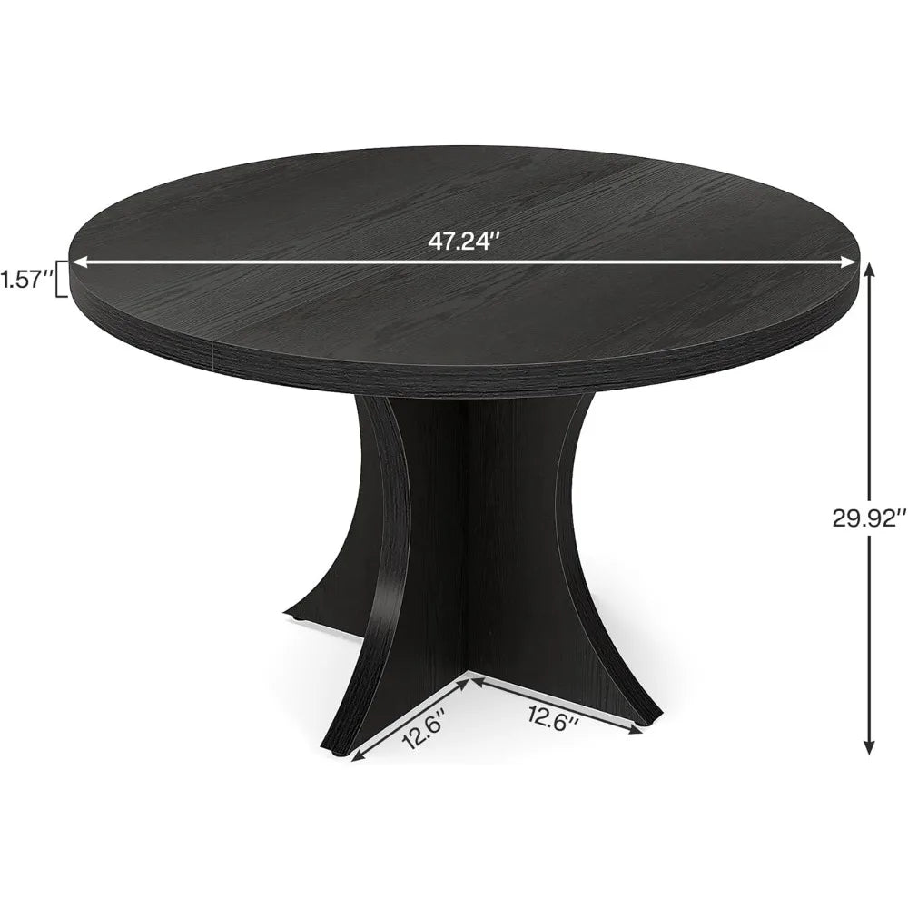 47.25" Round  for 4-6 Farmhouse Wood