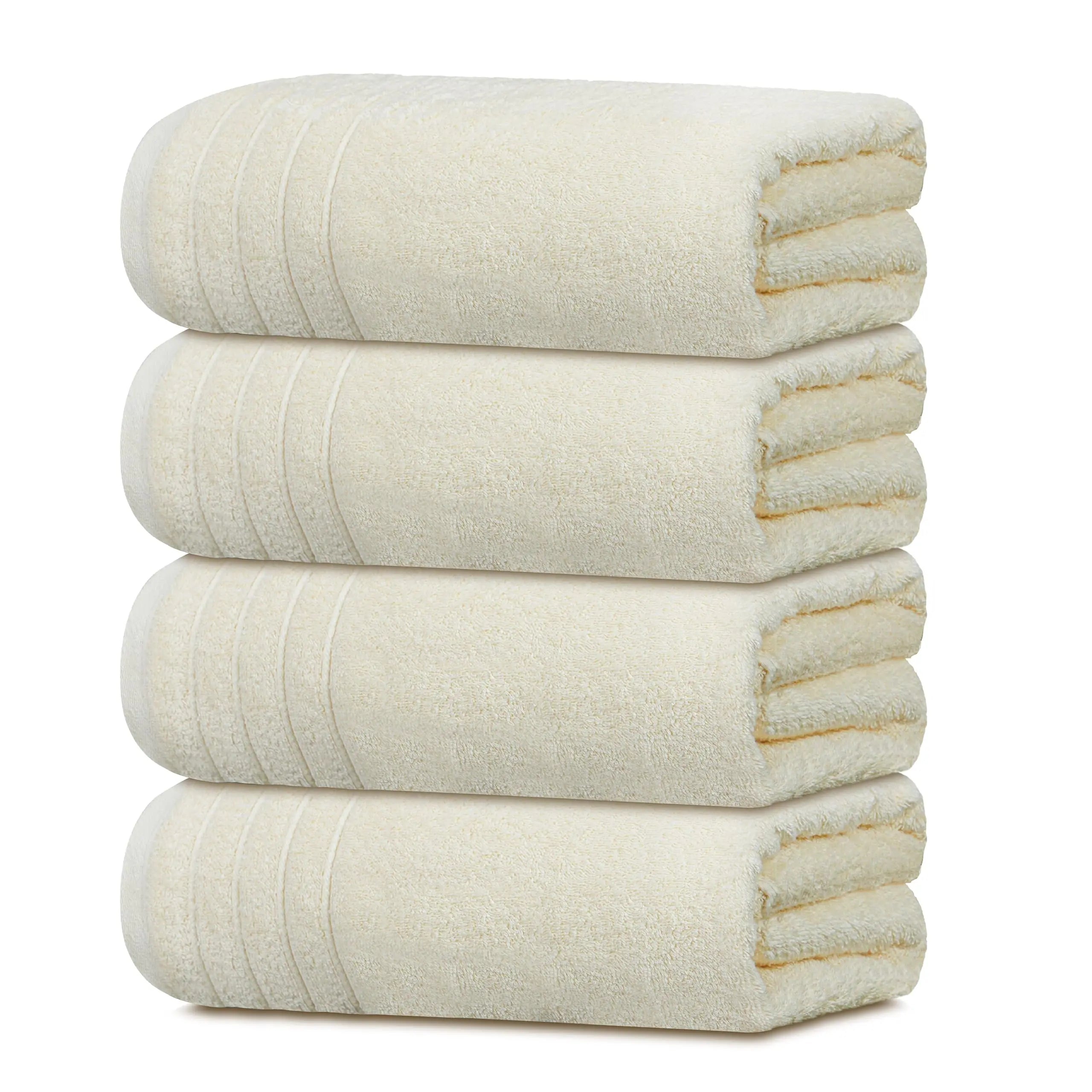 Towels Pack of 4 Extra Large Bath Towels 30 x 60