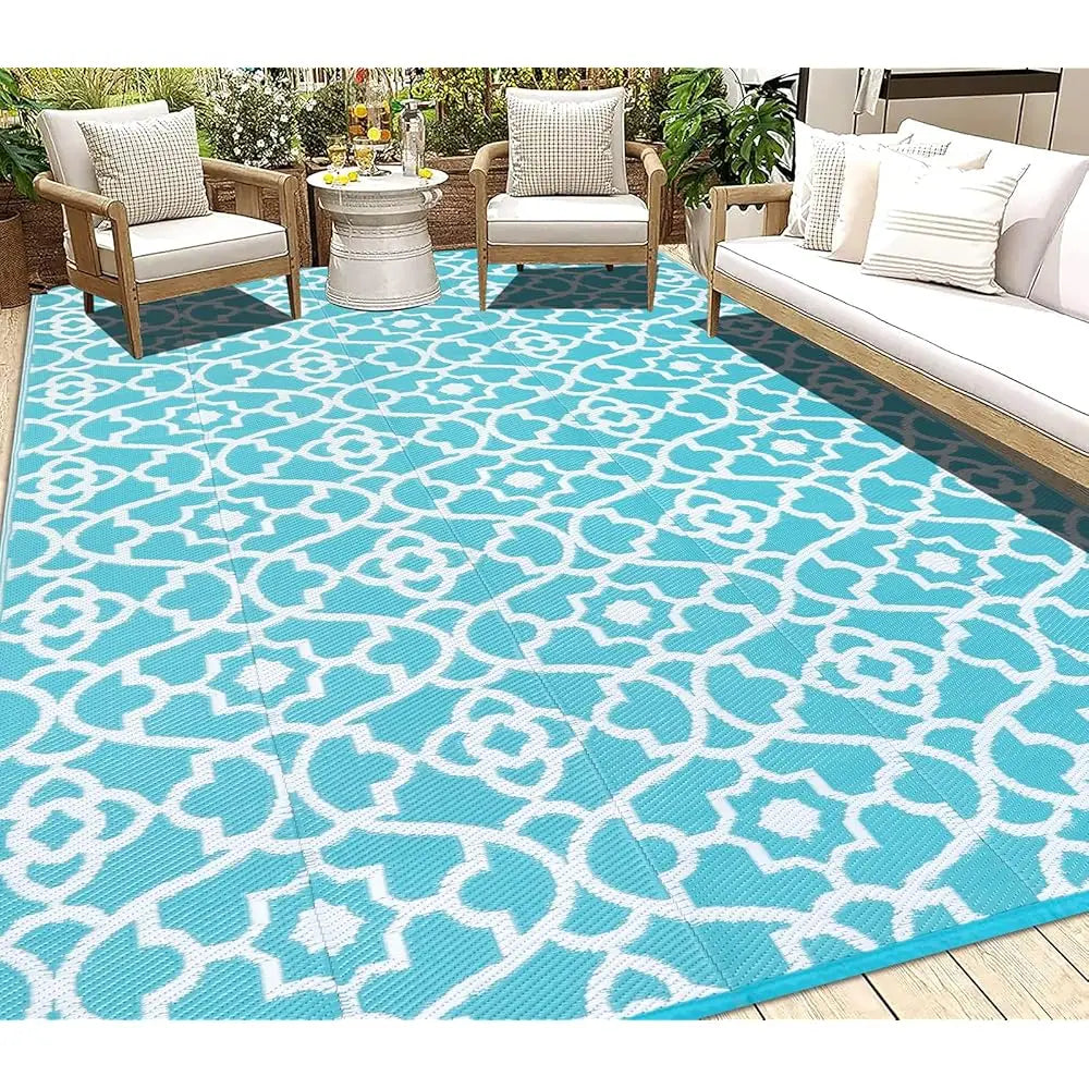 Outdoor Rug 8'X10' Waterproof Reversible
