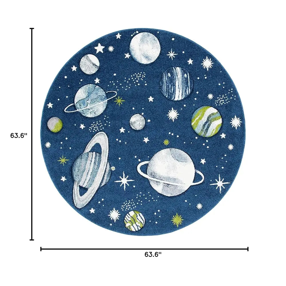 5'3" Circle Navy/Ivory Planets