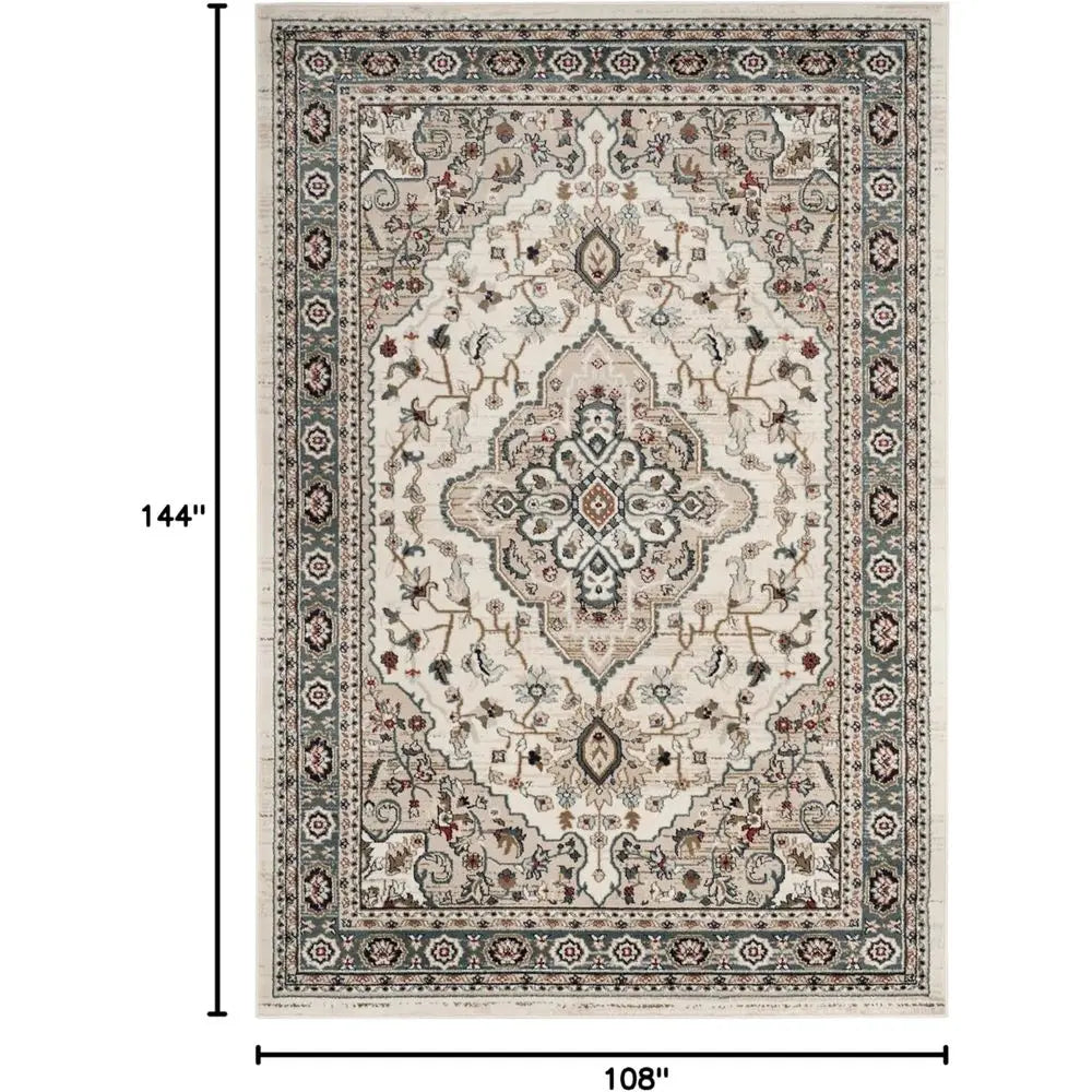 Area Rug 9' x 12', Cream/Beige