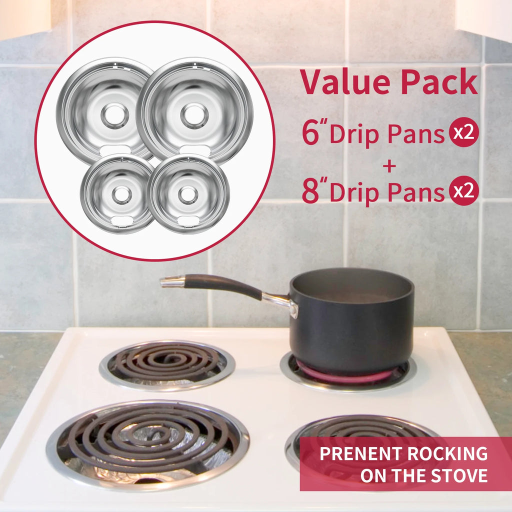 Electric Stove Burner Drip Pans