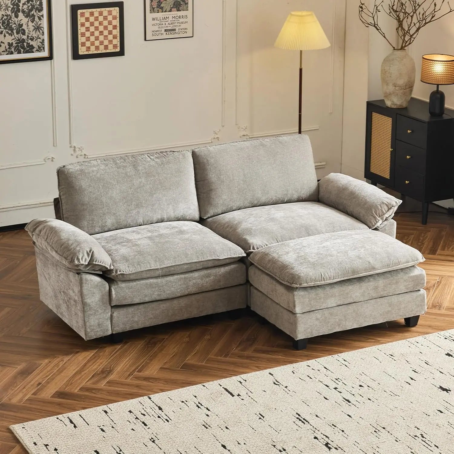 87" Convertible Sectional L-Shaped