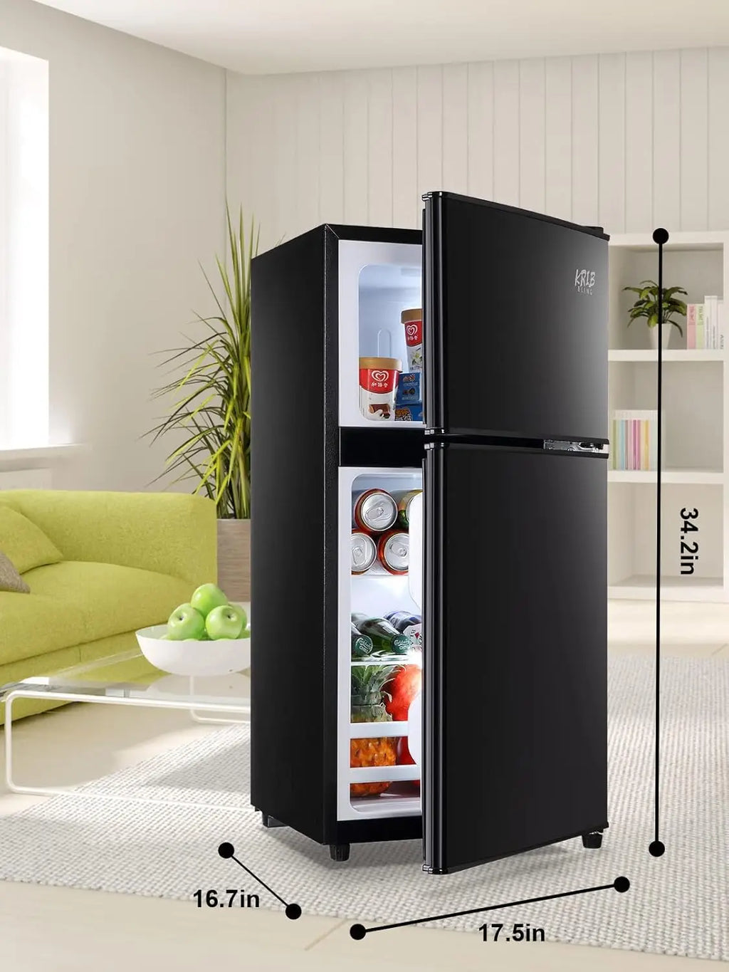3.5 CF Refrigerator/Freezer Double Door