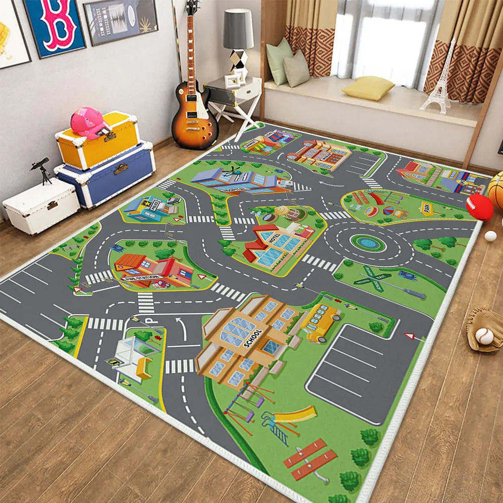 40"x34" Child Playmat Simulated City