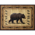 Black 7'3" x 10' 3" Lodge Area Rug