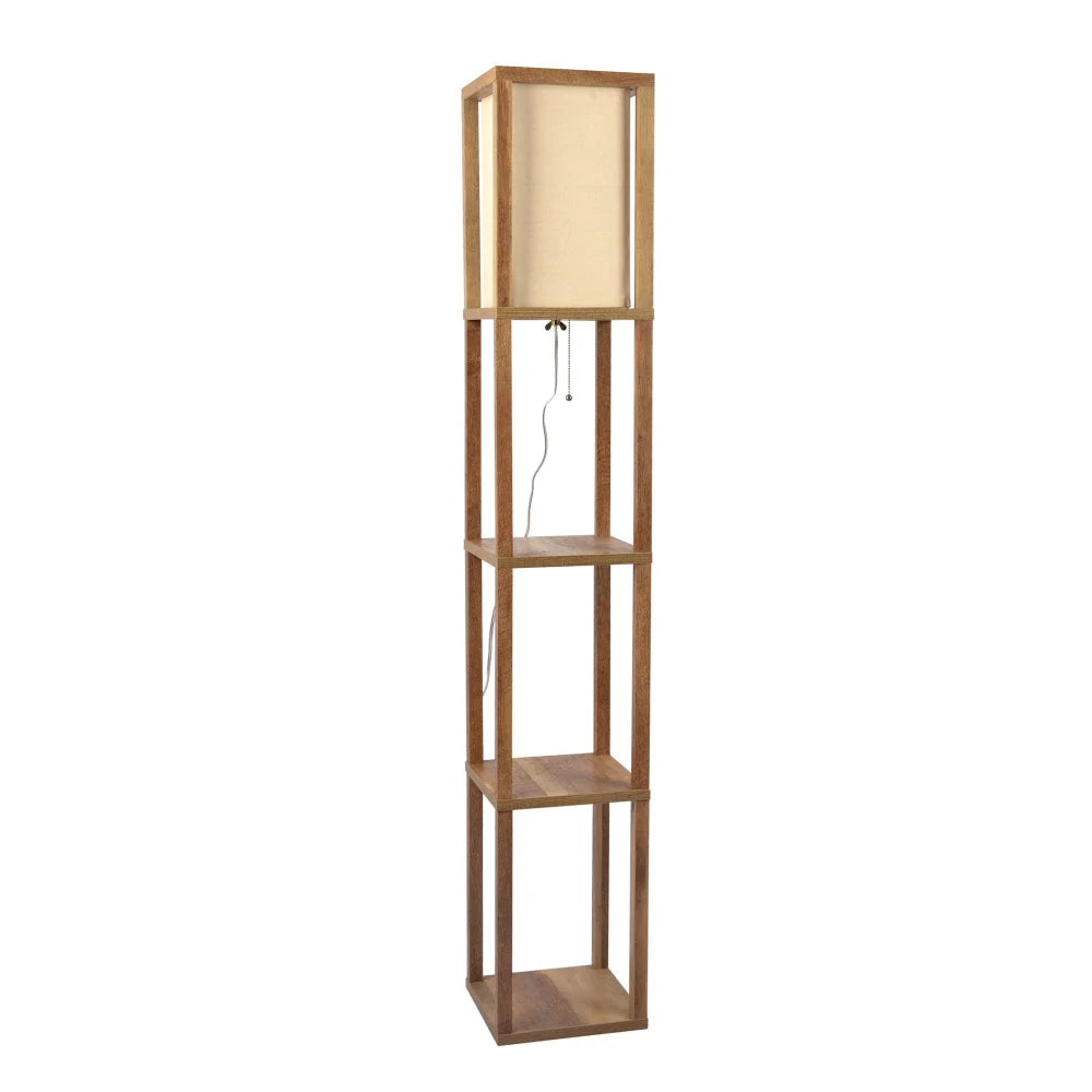 Shelf Lamp Natural Wood