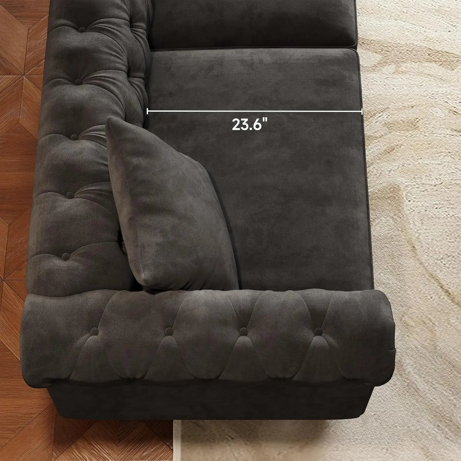 82 Inch Chesterfield Sofa