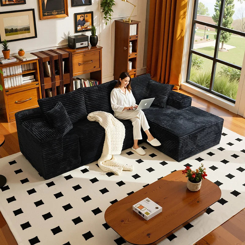 105Inch L-Shaped Living Room Sofa