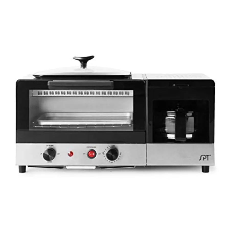 3in1 Breakfast Maker, Stainless & Black Design