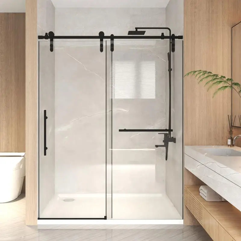 50-54" x 76" H Frameless Sliding Shower Door