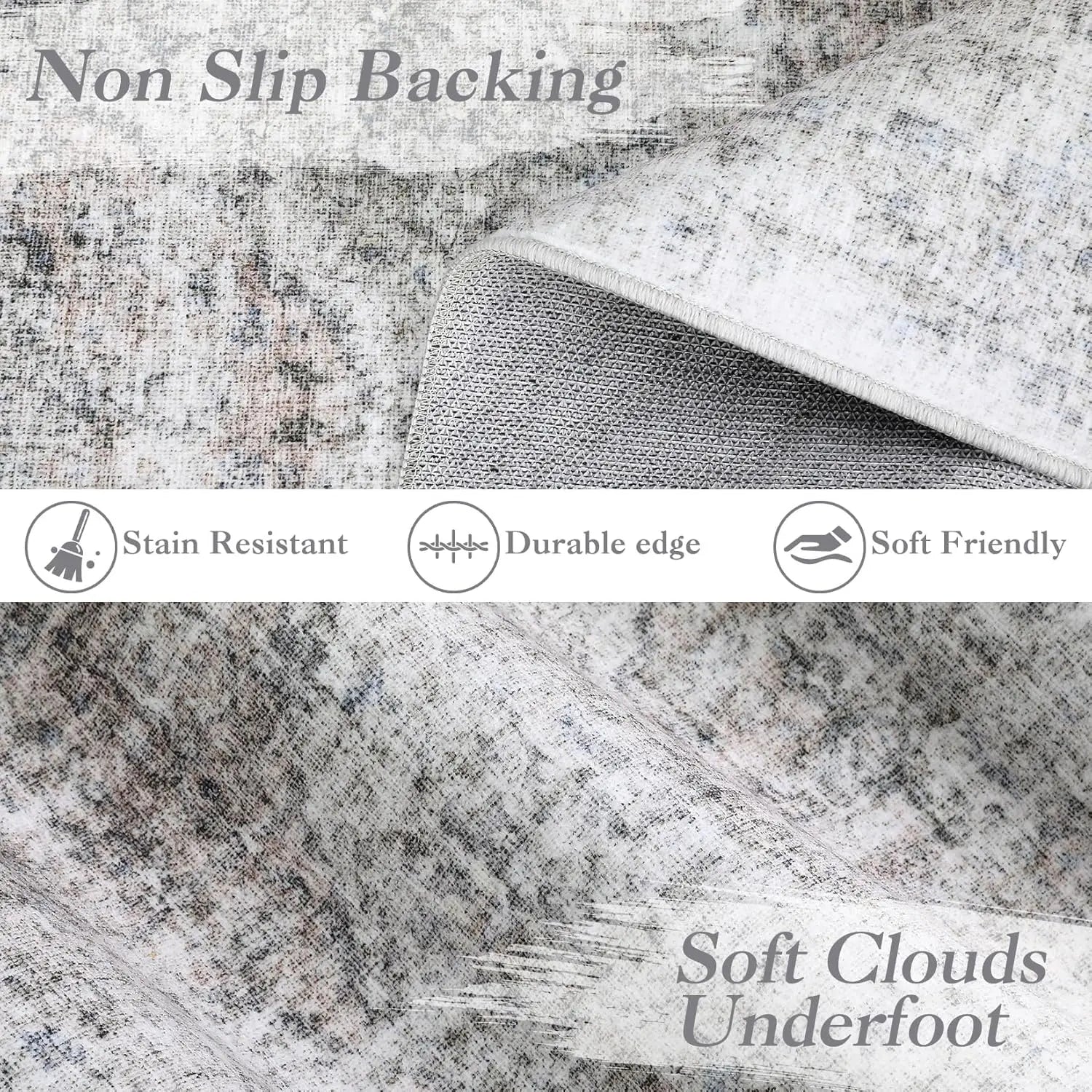 Washable Stain-Resistant Non-Slip