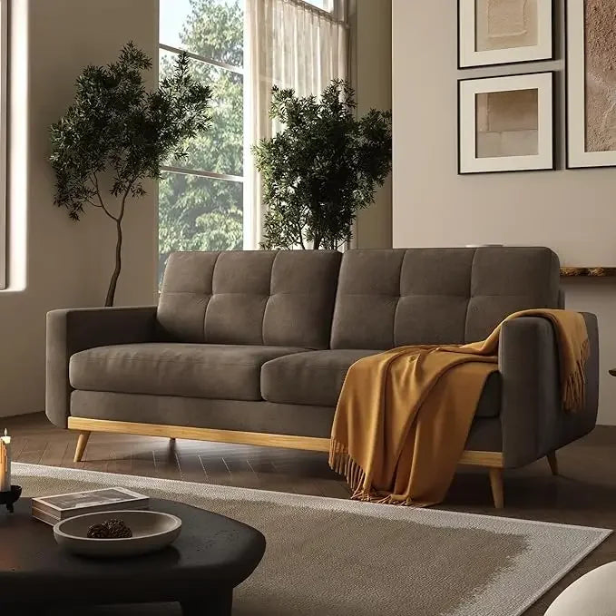 MCM Loveseat Button Tufted