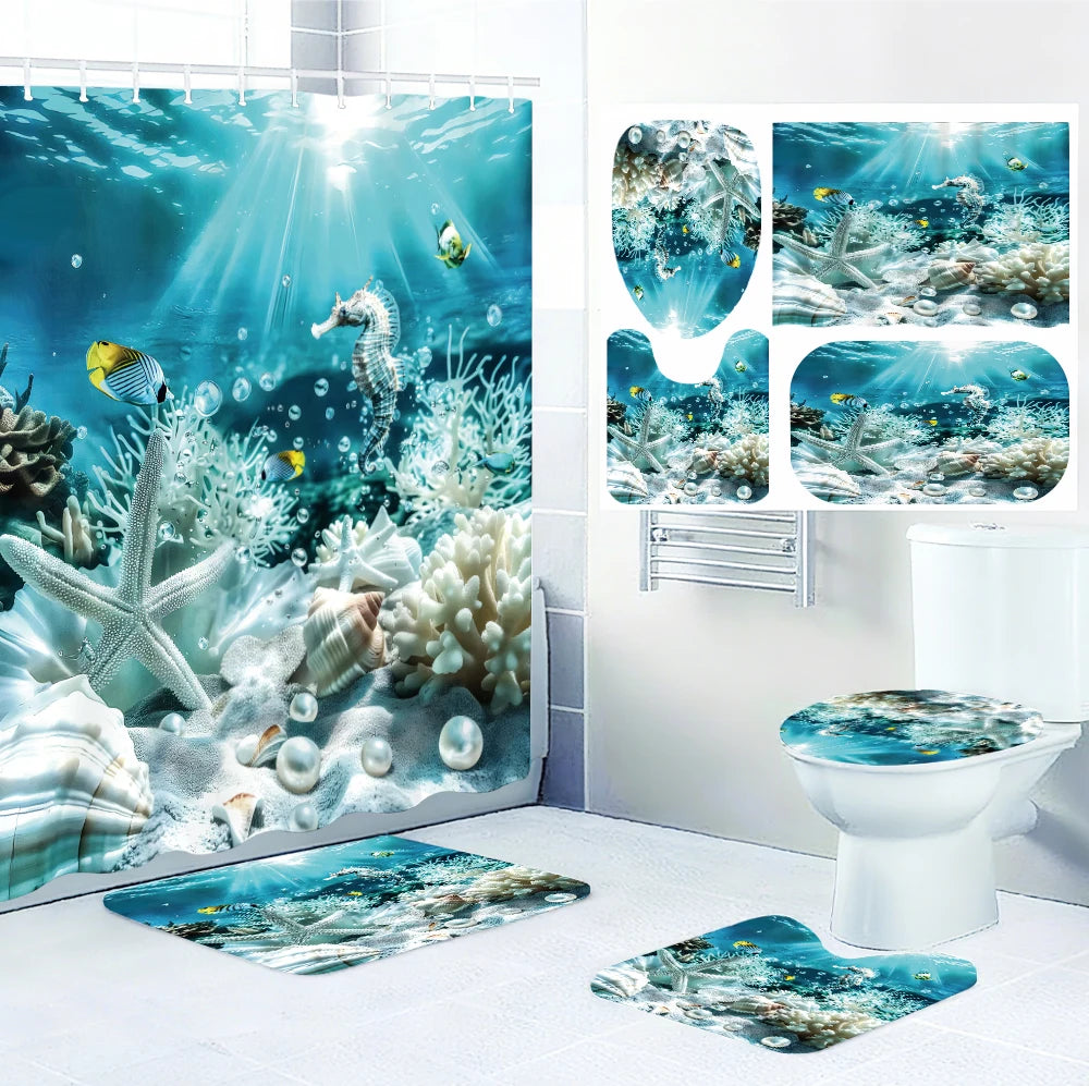 Ocean Bathroom Four-piece Set