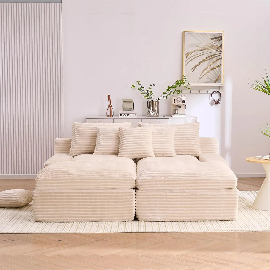 79.52" Boneless Oversized Double Chaise
