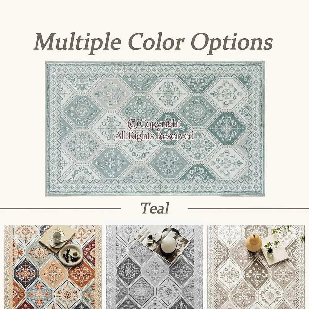 8x10 Moroccan Trellis Washable