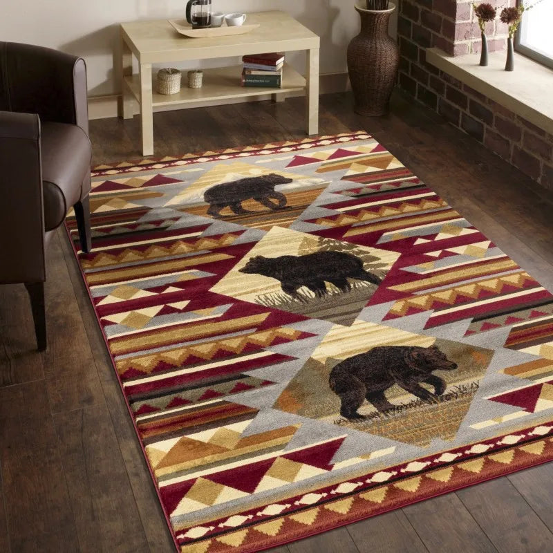 2'7"x7'3" Multi Lodge Bears