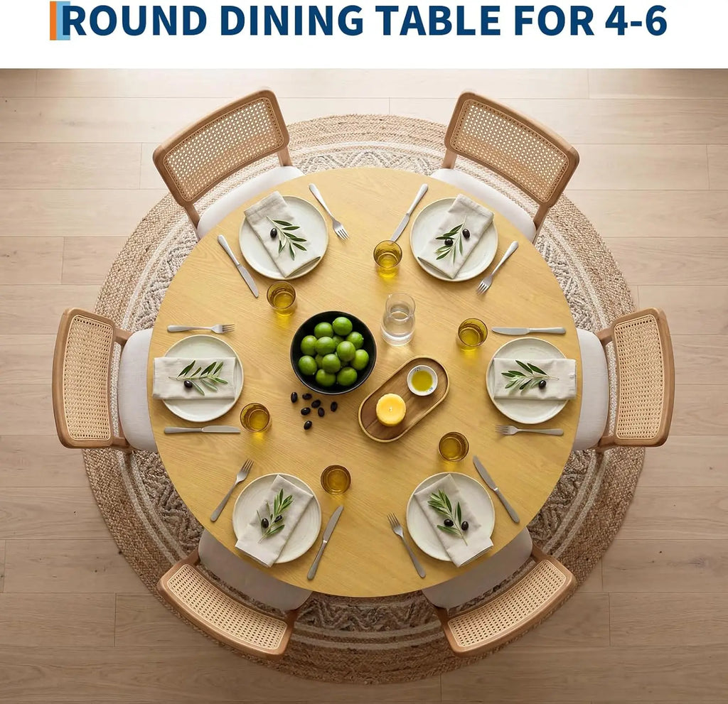 43" Round for 4-6 Wooden Farmhouse