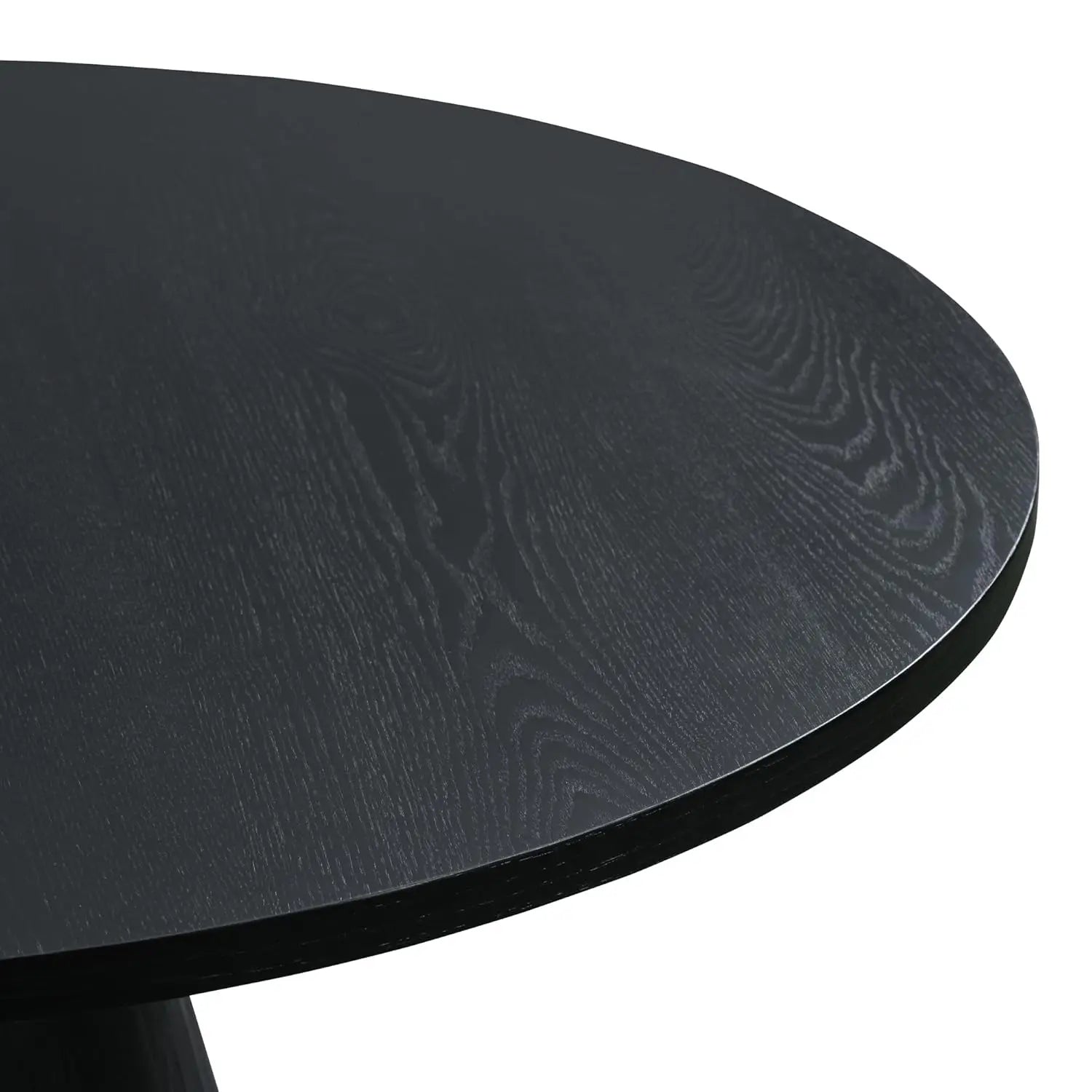 45" Round Wooden  Retro Style  Black