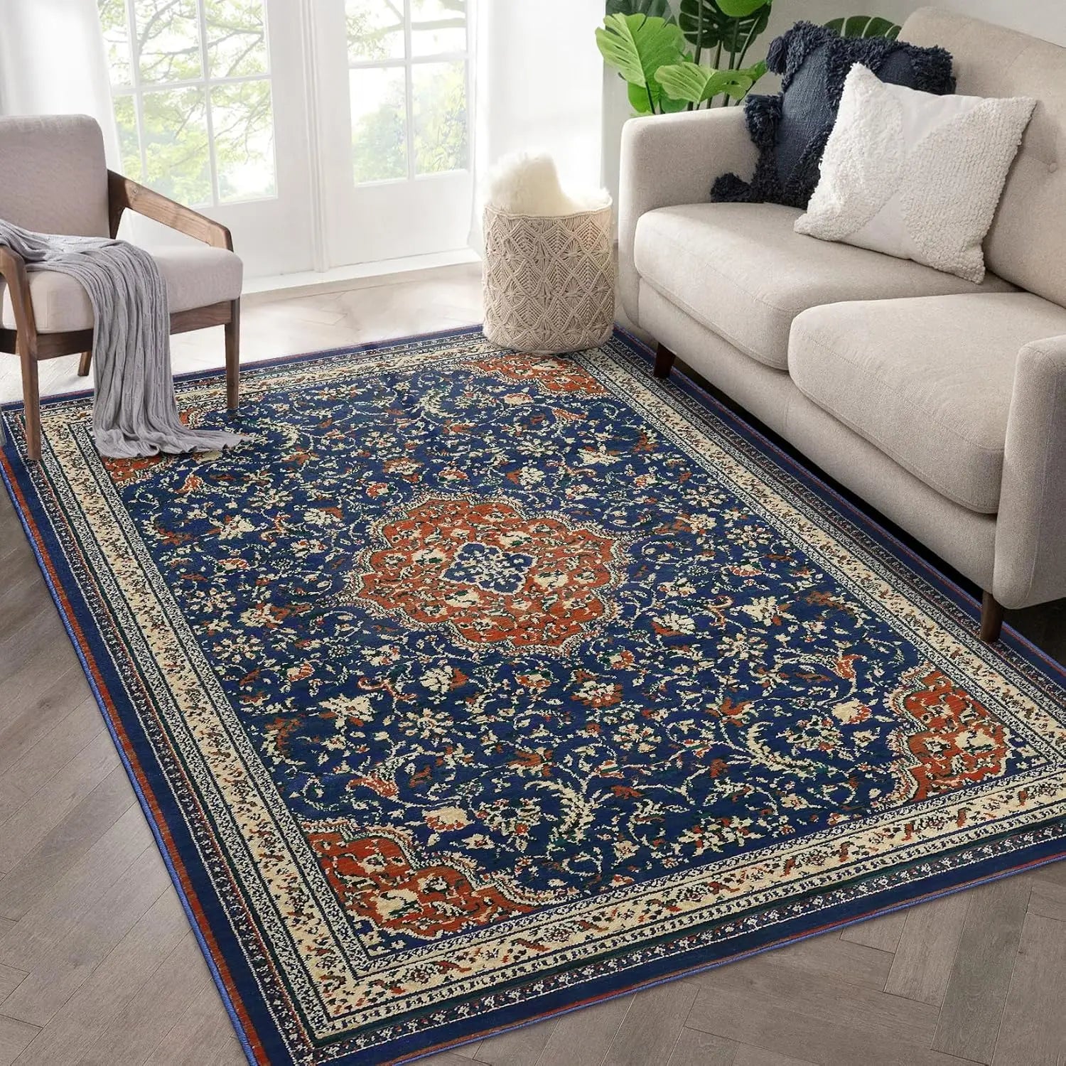 Navy Blue Orange, Boho Chic