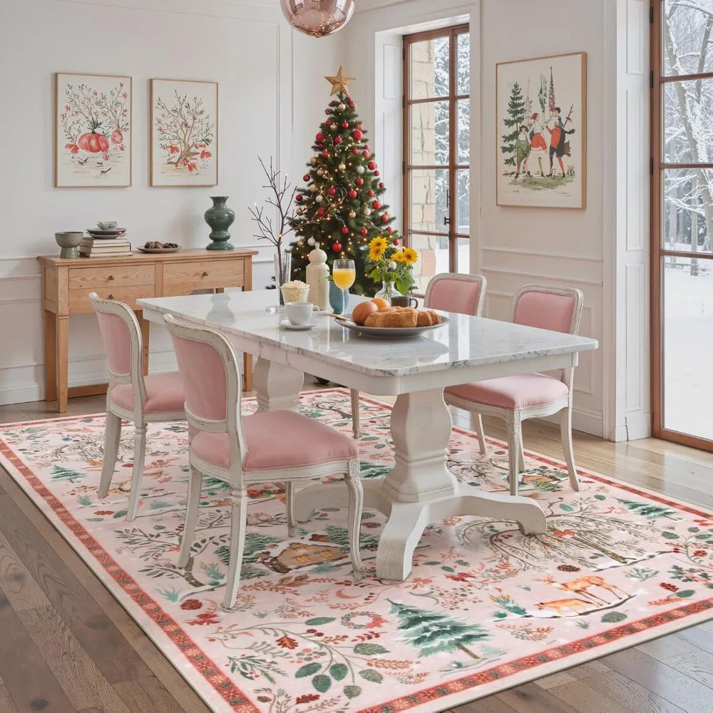 8x10 Washable Christmas Tree Design