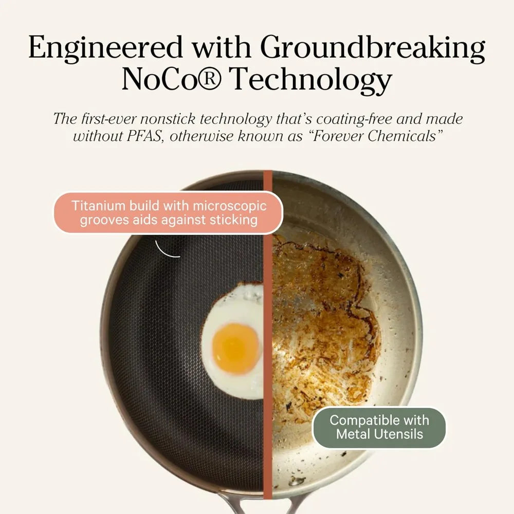 titanium pro pan - 10.6” (2.8 qt) no-coating nonstick skillet