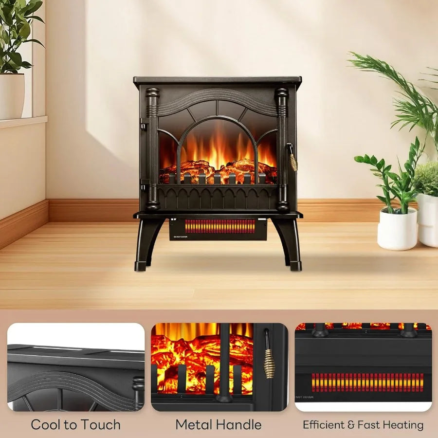 Freestanding Electric Fireplace Stove