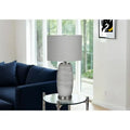Modern 25" Lamp Grey Ceramic