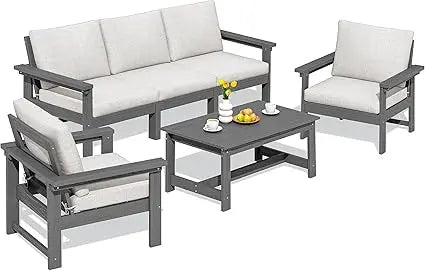 6-Piece HDPE Patio Set
