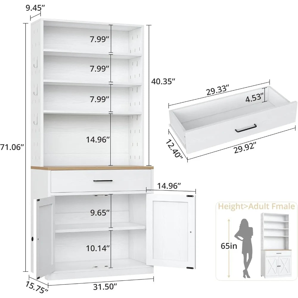 Bakers Rack/MW Stand/Storage/Farmhouse Coffee Bar