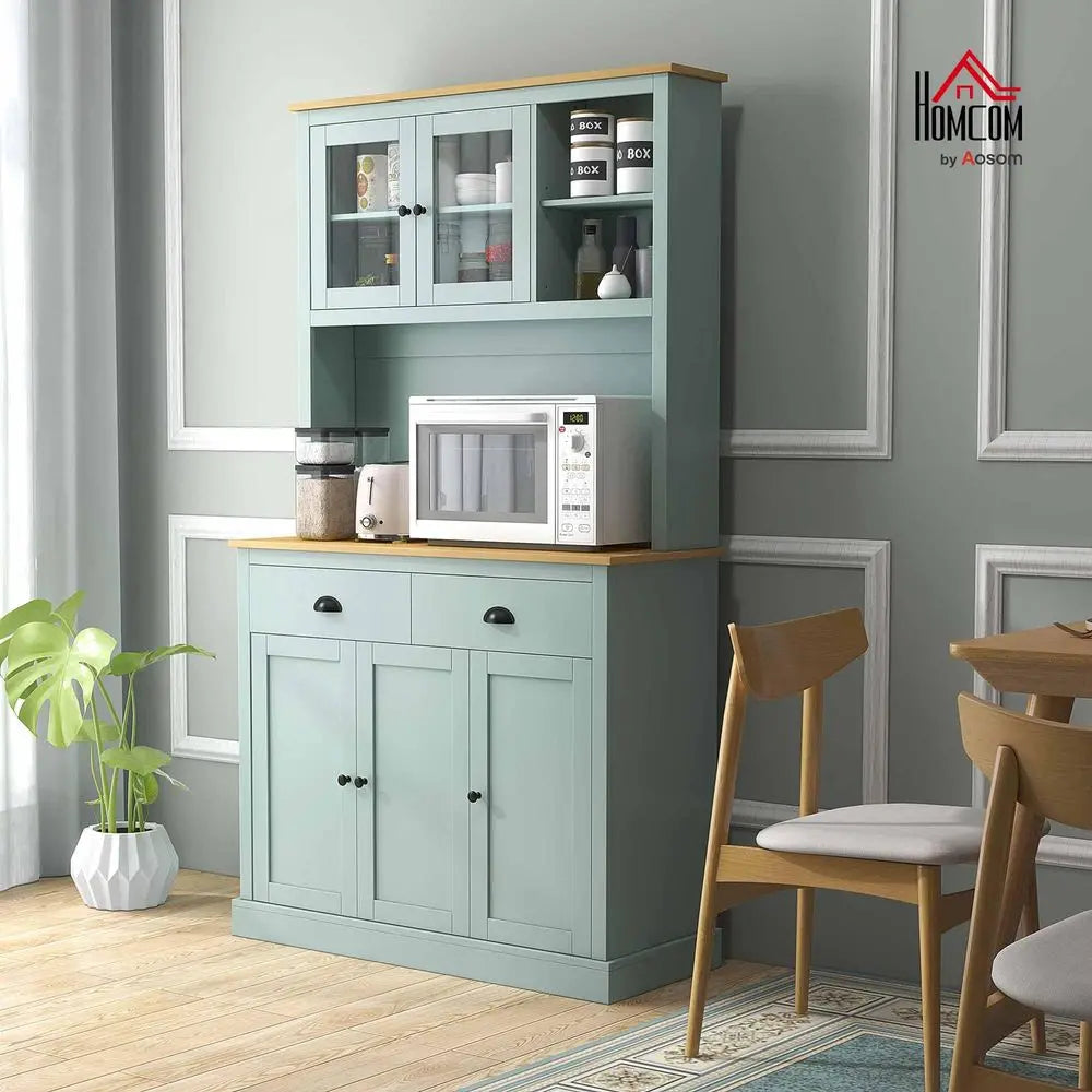 Kitchen Pantry Storage, MW Stand, 71 Open Countertop