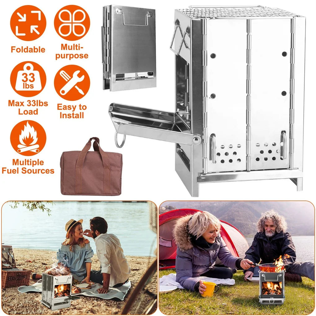 Foldable Camping Wood Burning Stove