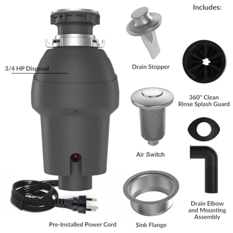 3/4 Disposal w Air Switch Quiet