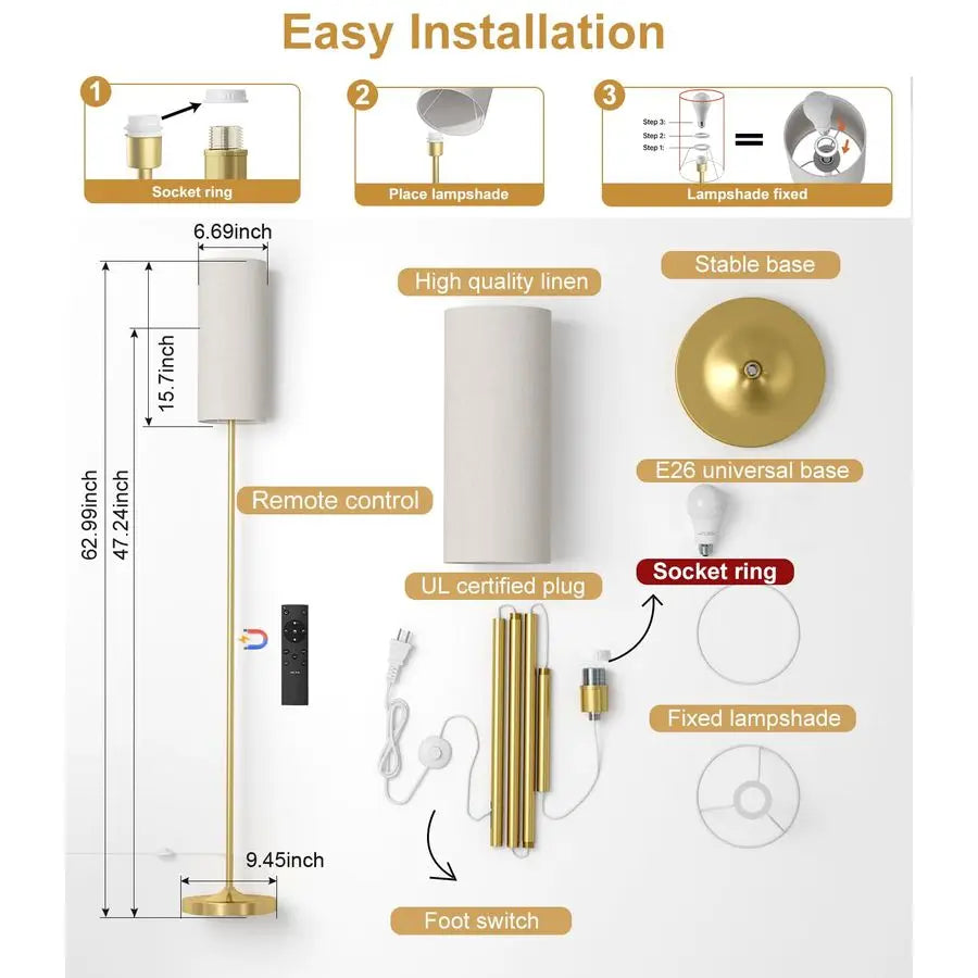 LED Floor Lamp Dimmable