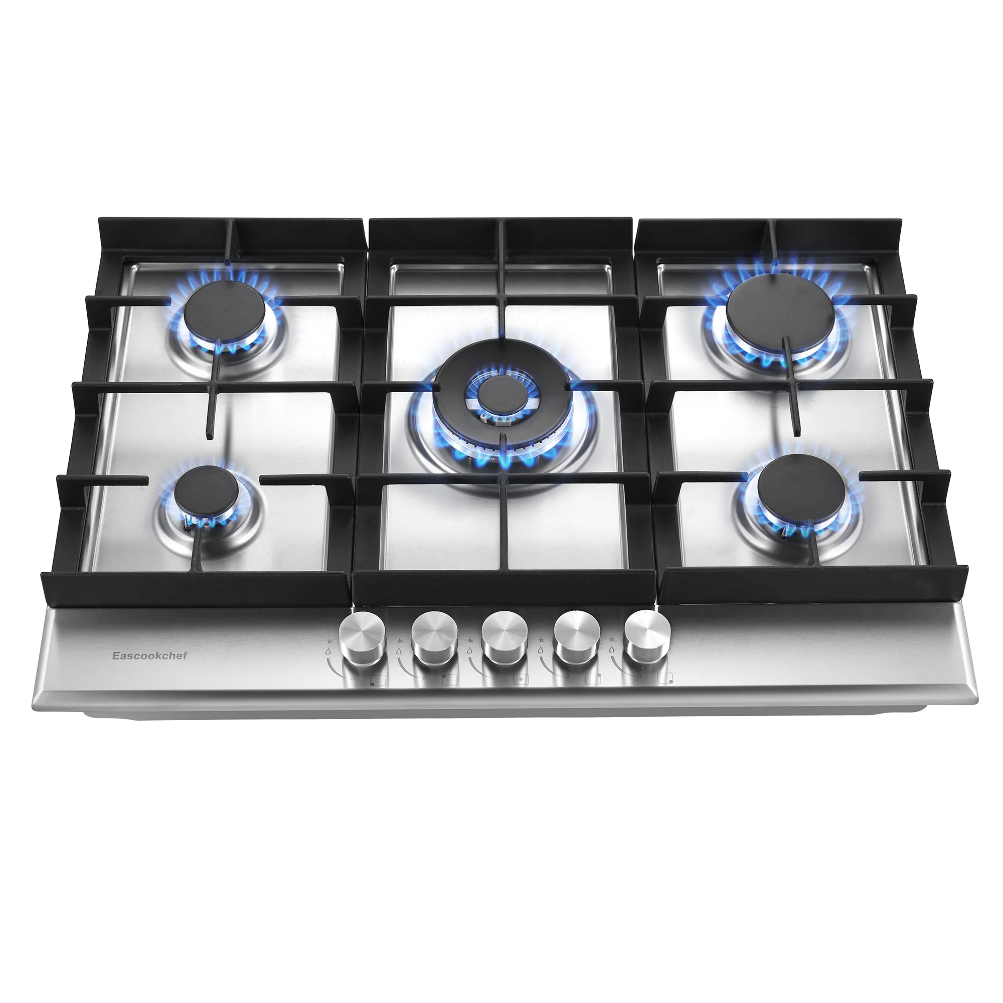 30" Built-in Stainless Gas Cooktop 5 Burners