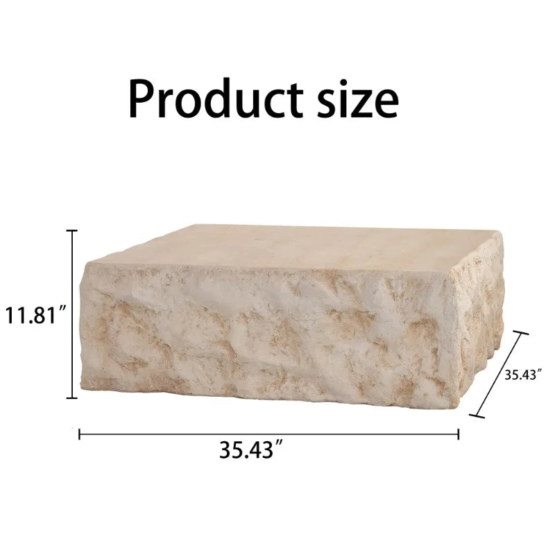Natural Stone Square Coffee Table