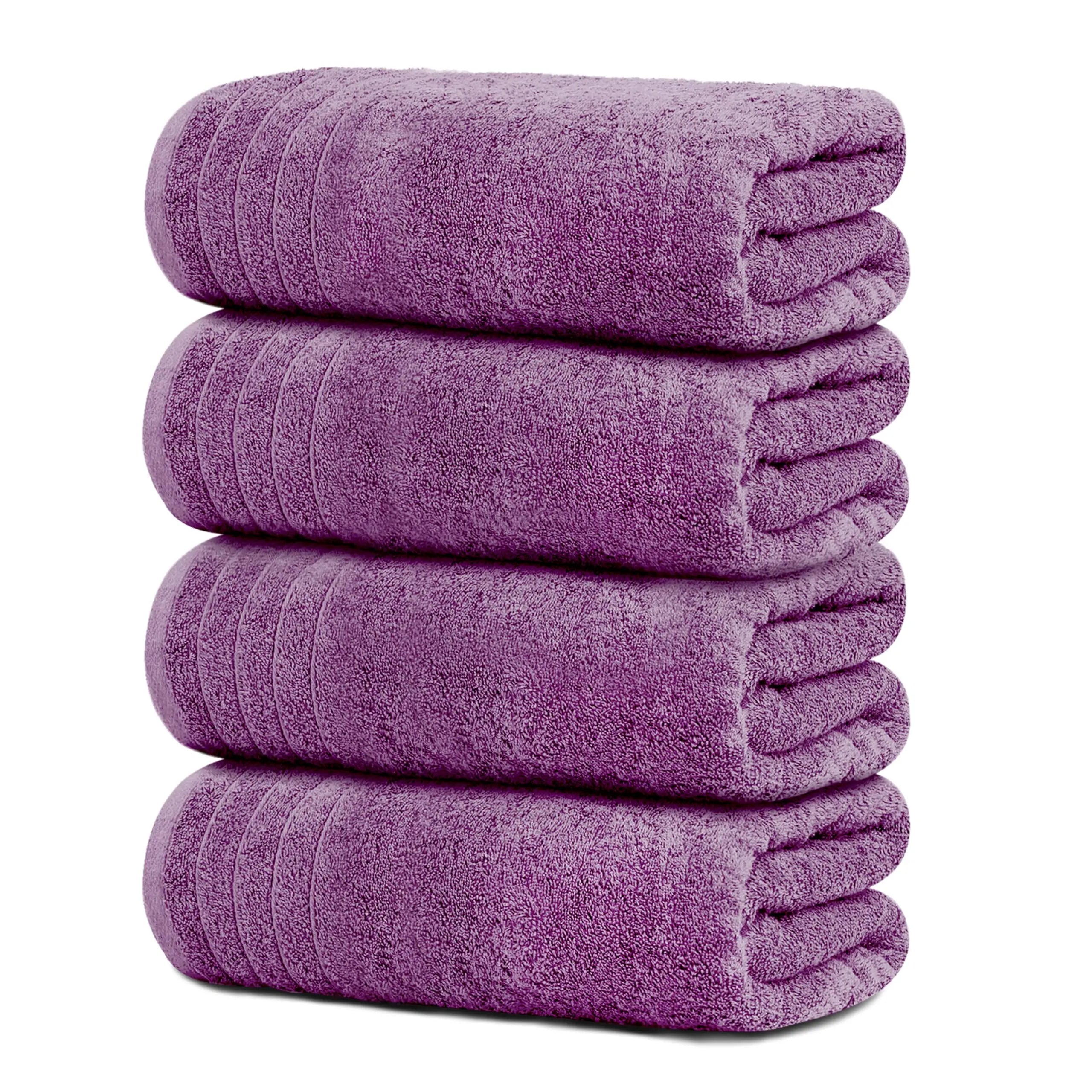 Towels Pack of 4 Extra Large Bath Towels 30 x 60