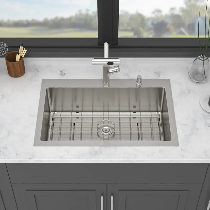 33" Drop-in Single w/Pull-out Faucet