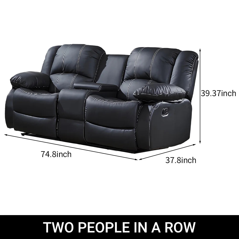 Power Loveseat Recliner Sofa Theater