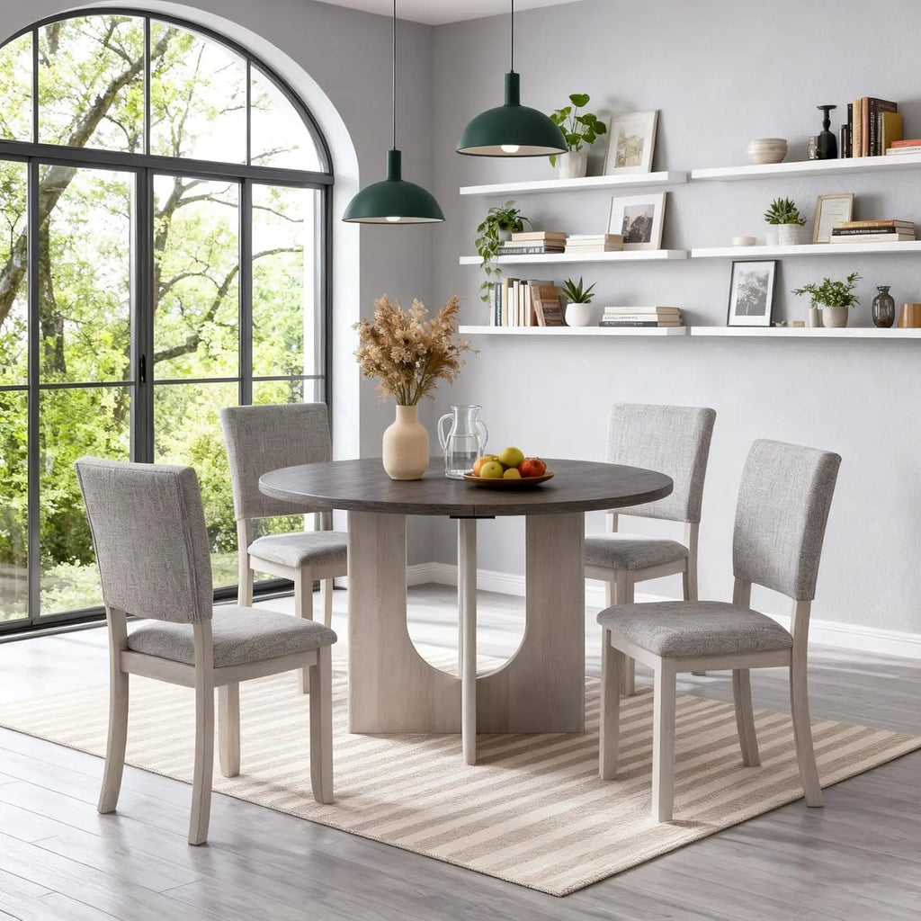 Round Table w/4 Upholstered