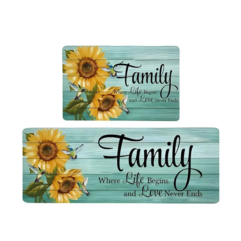 Playful Sunflower Print Kitchen