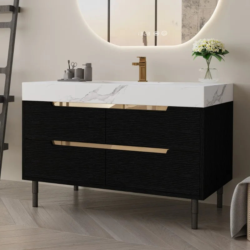 35.4" Modern Bathroom Vanity w/Undermount Sink