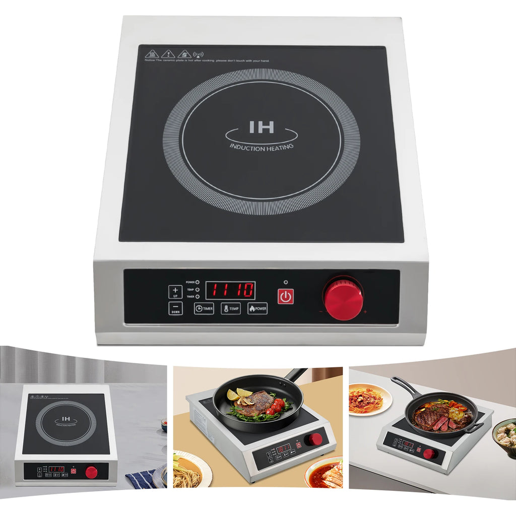 3500W Stainless Tabletop Induction Cooktop,110V