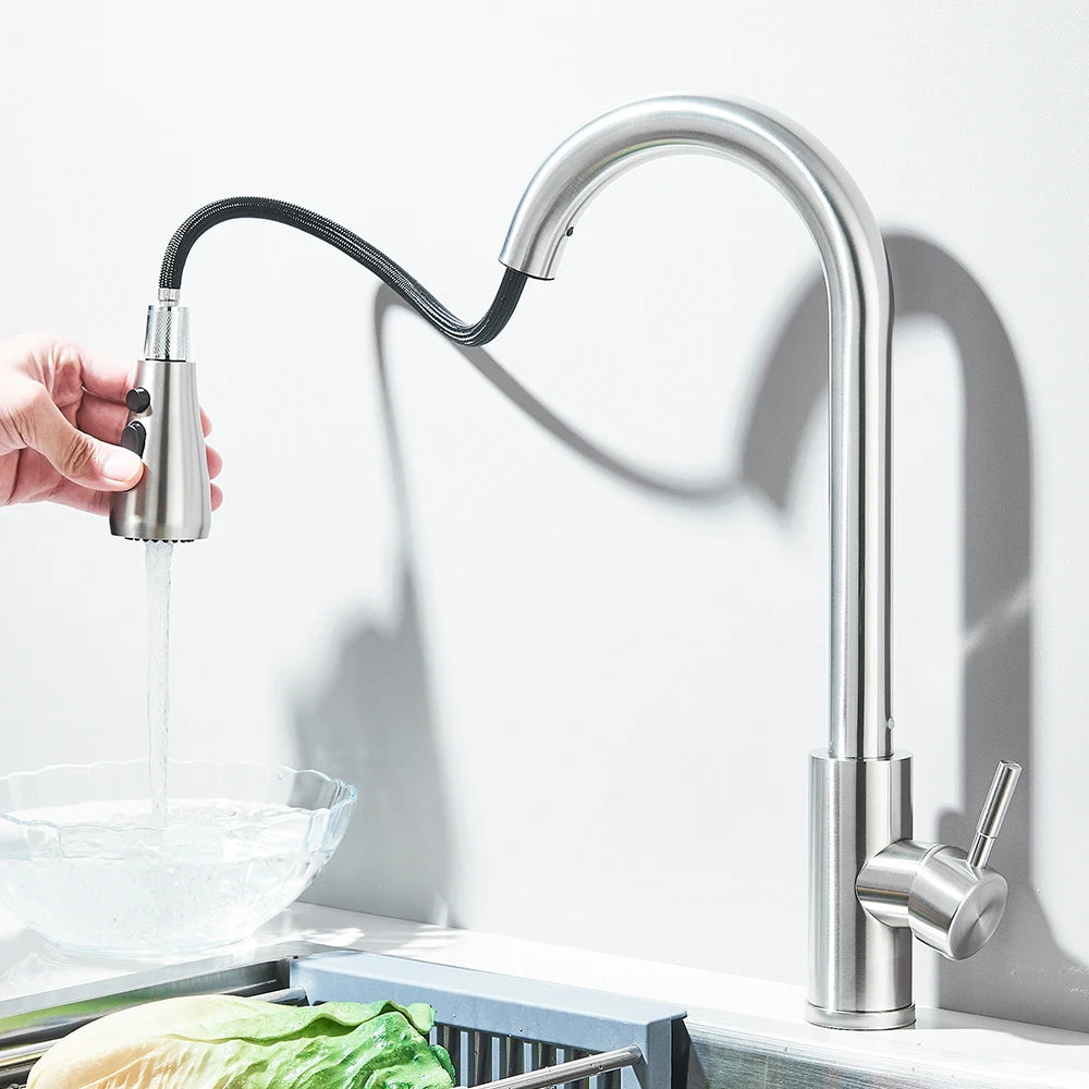 Brushed Nickel Pull-out Sprayer
