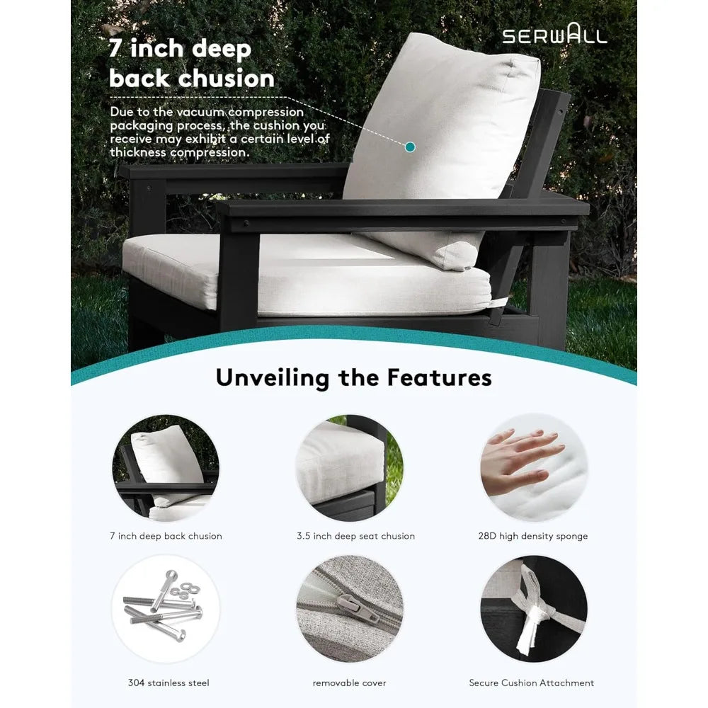 6-Piece HDPE Patio Set