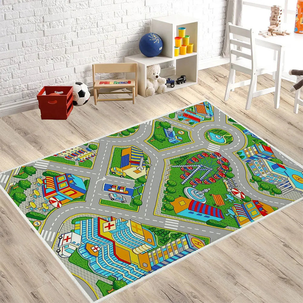 40"x34" Child Playmat Simulated City