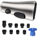 Pull Down Spray Head 3 Modes W 9 Adapters,