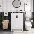 24.5" Bathroom Vanity W/Ceramic Sink